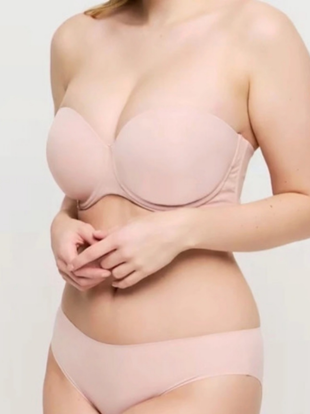 New Prima Donna Figuras Bra Womens 34DD Powder Rose Strap or Strapless Padded